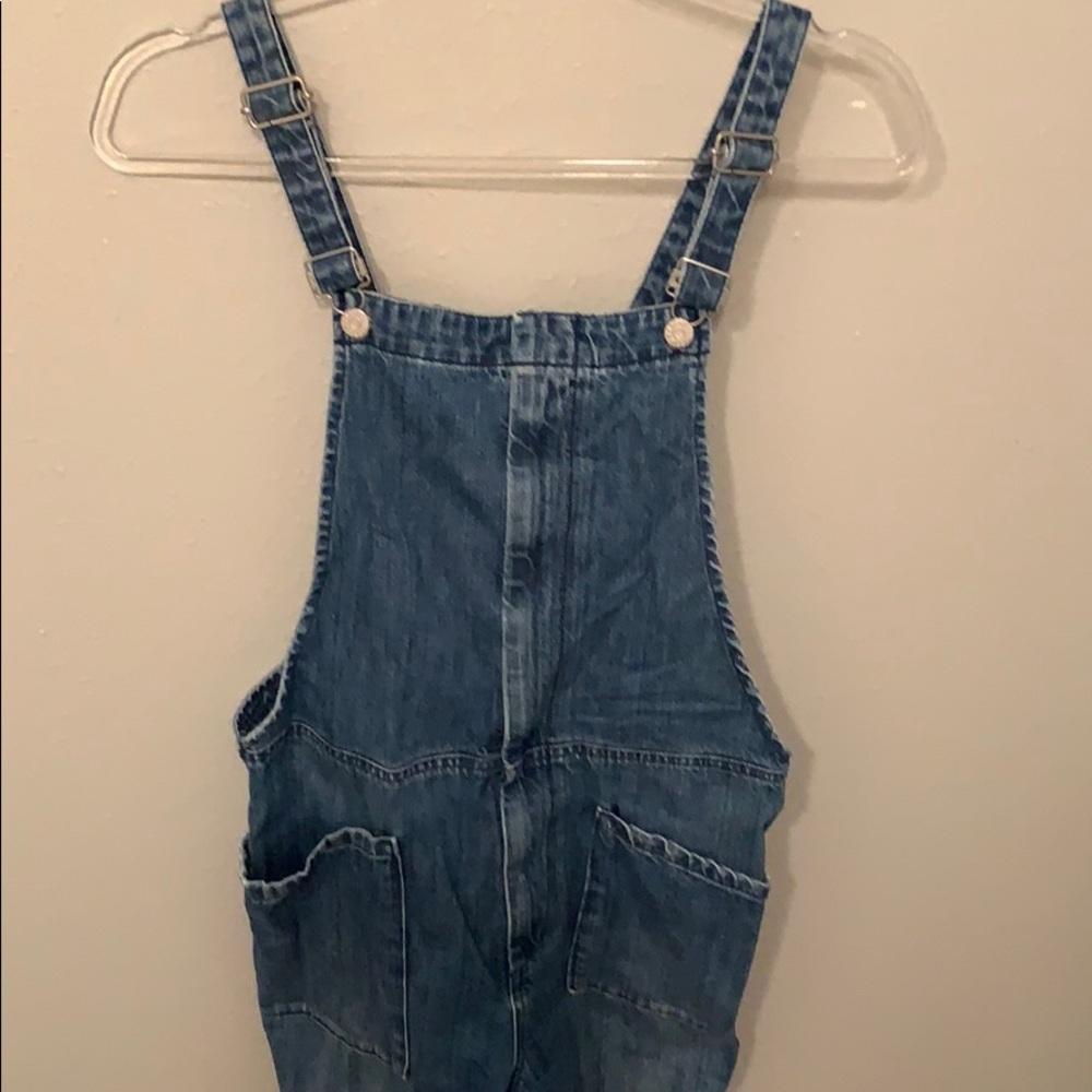 Madewell denim long overalls